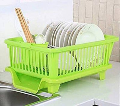 Shopsy : Dish Drainer Kitchen Rack (Plastic)