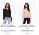 DISHA PATANI FOR GLAM LIFESTYLE Womens Tops Upto 87% Off...