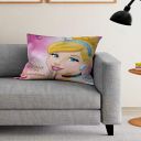 Disney- Athom Living- Princess- Cinderella- Kids- Cushion Cover- 40x40cm (16"x16") (M1)...