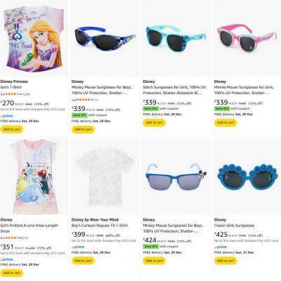Upto 73% OFF - Disney Baby & Kids Clothings