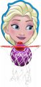 DISNEY Frozen Basketball Set with Ball & Face-cut Board for Basketball...