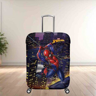 DISNEY Luggage Cover Marvel Spiderman Polyester Luggage Cover|26-30 Inch|Large|Multicolor Luggage Cover (Large, Multicolor)