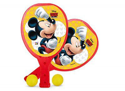Disney Plastic My First Racket Set - Mickey, Red