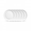 Diva by La Opala, Cosmo Collection, Opal Glass Full Plate Set 11" 6 pcs, Plainware...