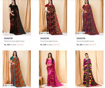 Divastri Sarees Upto 90% Off Starting From Rs.249