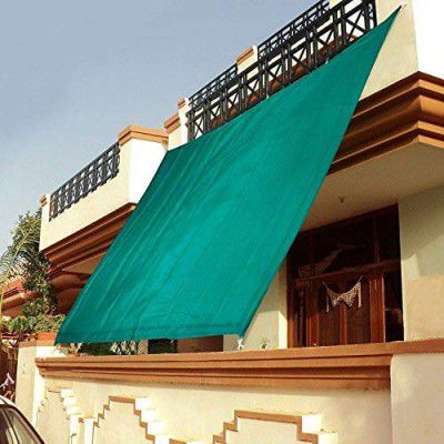 Divayanshi 50% Sun Shade Sail with Attached Chords 10 ft x 25 ft, Green