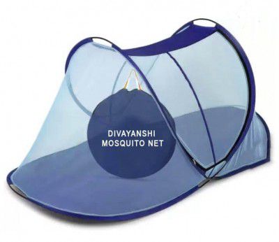 DIVAYANSHI Foldable Mosquito Net Flexible for Single Bed multicolor for Baby and Adult Protection