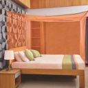 Divayanshi Mosquito net for Bed, Polycotton Mosquito Net for Double Bed and Single Bed, Frame Hung Mosquito net-10x6.5 ft Peach...