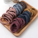 DIVERSA Elastic Dark Colors Hair Rubber Bands Polytail Ties Strechable Bands For Women and Girls (Pack of 30 Pcs)...