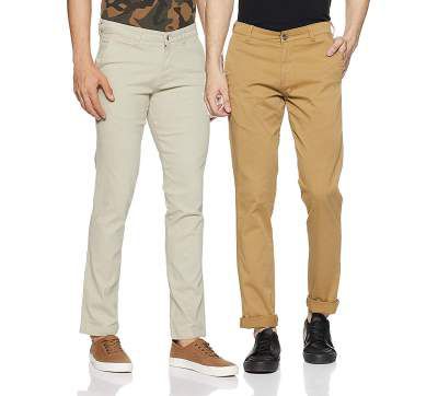 Diverse Men's Chino Slim Casual Trousers