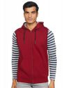 Diverse Mens Cotton Blend Hooded Cut Sleeve Sweatshirt...