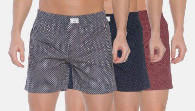 DIVERSE Mens Cotton Opaque Boxer Shorts