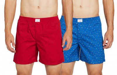 DIVERSE Mens Cotton Regular Boxer Shorts
