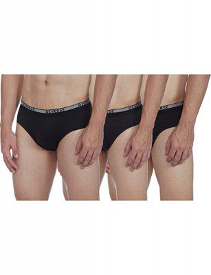 Diverse Mens Cotton Solid Briefs (Pack of 3) (DCMBRP03SC12L38-5-L)