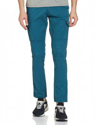 Diverse Men's Slim Fit Overdyed Cotton Cargo