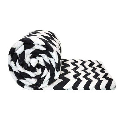 Divine Casa Microfibre Mild Winter 110 GSM Printed Reversible Single Bed Quilt Comforter Blanket