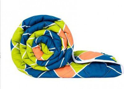 Divine Casa Printed Single Comforter for Mild Winter  (Microfiber, Acid Lime)