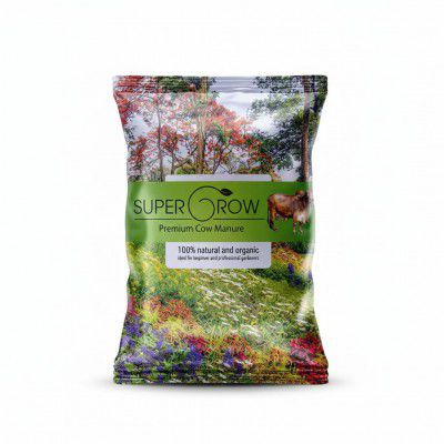 DIVINE TREE Supergrow Cow Dung Soil Manure for Plants | Organic Cow Dung Cake Fertilizer (5kg)