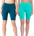 DIVING DEEP Anti-Chafing Boyshorts Women Shorties | Stretchable Skin Fit Shorts Tights | Cotton Slip Biker Shorts Under Dresses Underwear for Women & Girls High Waist Women's Shorts - (Pack of 2)...
