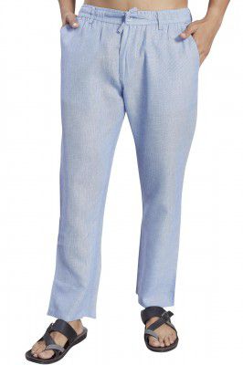 DIVISIVE Men's Relaxed Fit Poly Linen Trousers
