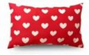 Divvay Homes 3D Printed Pillows Cover  (69 cm*46 cm, Red, White)...