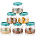 Divyabhav® Plastic Storage Bins Refrigerator Storage Set of 6...