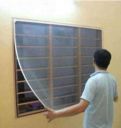 Divyanshi HDPE - High Density Poly Ethylene Adults Washable WINDOW NET 4X5 WHITE Mosquito Net  (White, Frame Hung)...