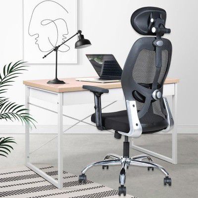 DIVYSA CORP PRIVATE LIMITED Office Chair|Ergonomic Office Chair|High Back Office Chair|Mesh Backrest with 2 Years Warranty, Black