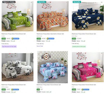 Diwan Sets Starts at Rs 289