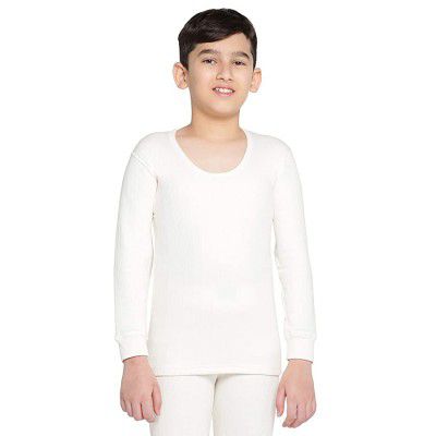 Dixcy Scott Boys Thermal Quilt - Extra Warm With heat wrap techRound-neck Long Sleeves T-shirt