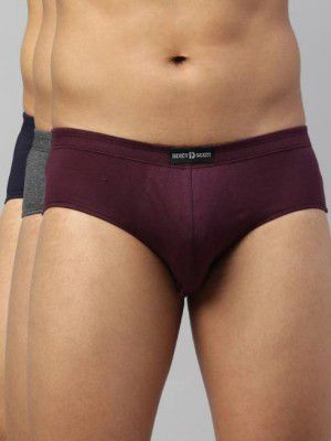 Dixcy Scott Maximus Pack of 3 Solid Men Brief