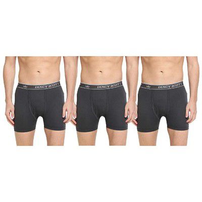 Dixcy Scott Men’s Trunk Snug Fit Solid Innerwear (Pack of 3)