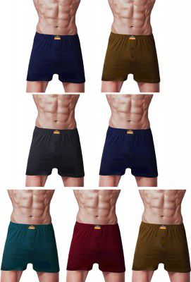 Dixcy Scott Opel Cotton Plain Assorted Mens Inner Boxer (Dixcy-Opel-Inner-Shrts) (Color May Vary)