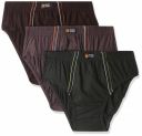 Dixcy Scott Originals Mens Modern Regular Solid Pure Cotton Briefs (PR144626XL_Olive,Coffee Brown,Dark Grey_XL)...