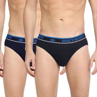 DIXCY SCOTT Pack of 2 Solid Men Brief