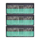 DIY Crafts 30 Pcs Diamond Rotary Burr Drill Bit Set Engraving Tools 3mm Shanks Drill Bit Sets (90 Pcs Pack 30x3 = 90, Diamond Burr)...