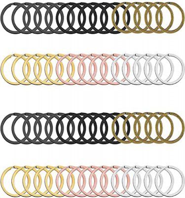 DIY Crafts (5 Pcs Keyrings, Silvery Bright) Larger Lobster Clasps with Keychain Rings + Tail Chains or Swivel Clasps 2 TYPE MIX, Metal Key Clip for Bags Wallet Travel Accesory