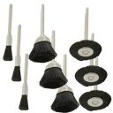DIY Crafts Black Nylon Brush Brushes Wheel Set For Dremel Accessories for Rotary Tools End Brush - Fits Tools for Dremel - 1/8 (Pack Of 5 Pcs, Combo Kit)...
