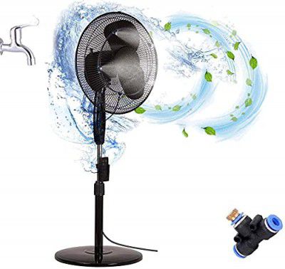 DIY Crafts Qty 3 Pcs Nozzle Mist Head Convert Connects Fan Water Cooling Breeze Misting Heat Down Umbrella,Patio,Pergola,Vestibule (3 Pcs Fan Mist Set, Included Pipe + Tap Connector + Accessory)