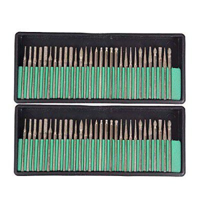 DIY Crafts Style No # 7, Diamond Burr, 30 Pcs Diamond Rotary Burr Drill Bit Set Engraving Too 