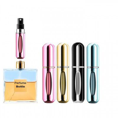 Dkriva Portable Perfume Refill Bottle Refillable Perfume Bottle Mini Travel Empty Glass Spray Bottle with Perfume Extractor Pump,Funnel (1Pcs) (Multicolor)