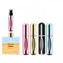 Dkriva Portable Perfume Refill Bottle Refillable Perfume Bottle Mini Travel Empty Glass Spray Bottle with Perfume Extractor Pump,Funnel (1Pcs) (Multicolor)...
