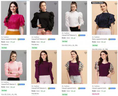 Dl Fashion Womens Tops Starts ₹229