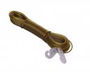 Dmitry® 10 Meter PVC Coated Steel Anti-Rust Wire Rope Washing Line Clothesline with 2 Plastic Hooks - 1 Piece for for Drying/Hanging Clothes...