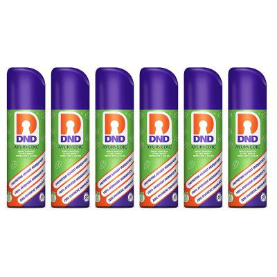 DND 100% Ayurvedic Nanosol Mosquito Repellent & Killer Spray | Ayush Approved | Safe for Human use | Natural Action Patented Formula | Pack of 6-100ml