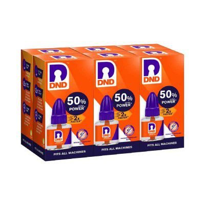 DND Mosquito Repellent Refill | Liquid Vapouriser | 50% Extra Power | Pack of 6 - 45 ml Each