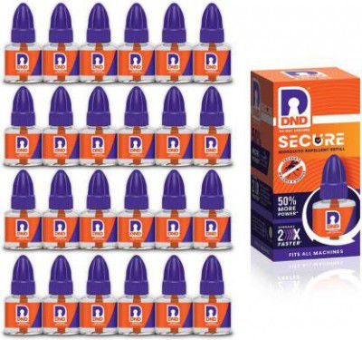 DND Secure Mosquito Repellent Refill | Liquid Vaporiser | 50% Extra Power | Mosquito Vaporiser Refill  (24 x 45 ml)