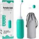 DOCAT Handheld Portable Bidet Spray Bottle for Toilet Retractable Bidet Angled Nozzle Jet Spray for Personal Hygiene...