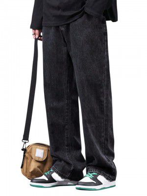 dockstreet Men Baggy Denim Jeans in Pure 100% Cotton Denim | Unisex Designs||Jeans||