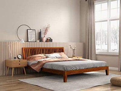 Doctor Dreams by Nilkamal Acacia Luxurious King Size Wooden Bed (78 x 72, Brown)